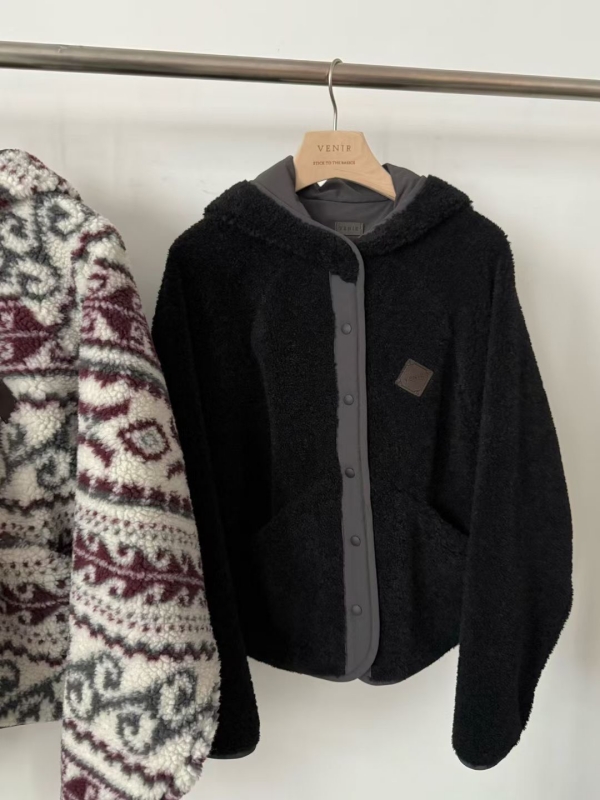 韓 兩面穿連帽短版外套 4色