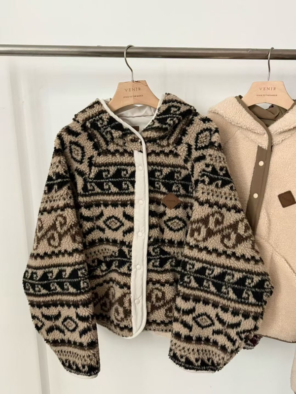 韓 兩面穿連帽短版外套 4色