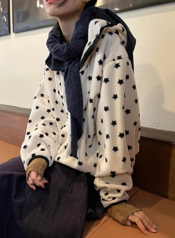 韓 星星連帽外套 2色 size