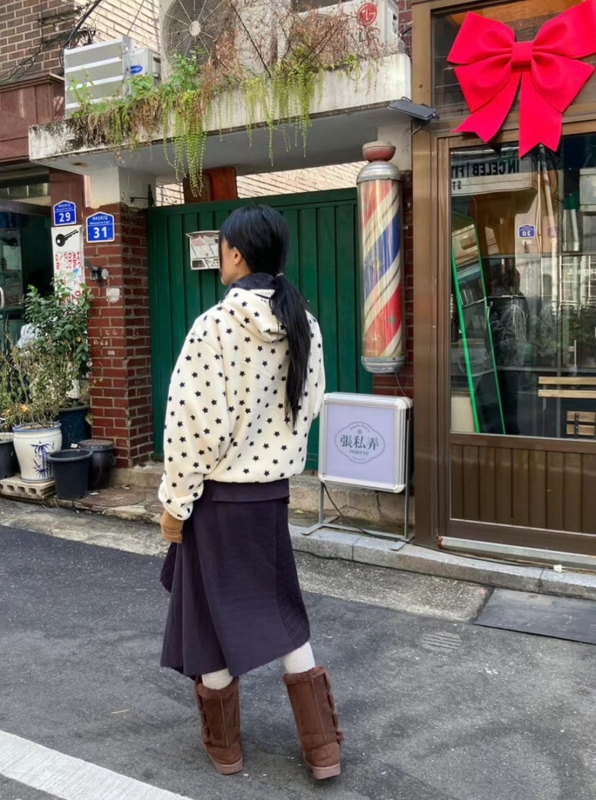 韓 星星連帽外套 2色 size