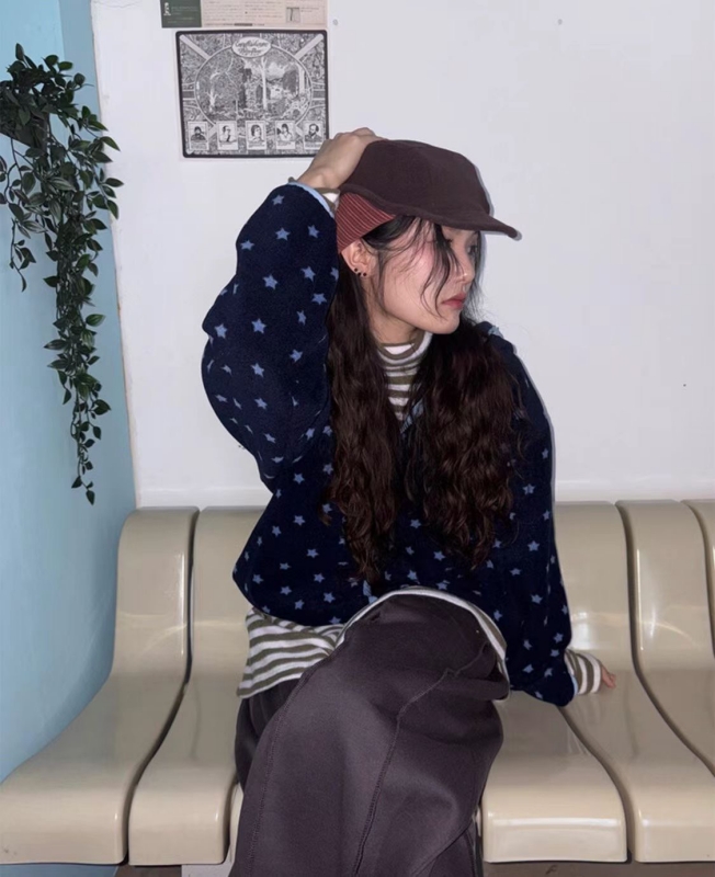 韓 星星連帽外套 2色 size