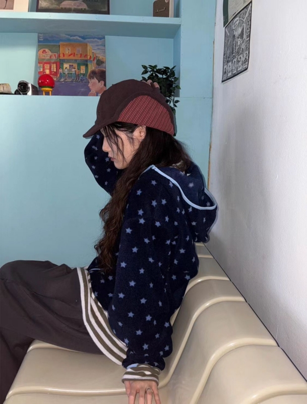 韓 星星連帽外套 2色 size