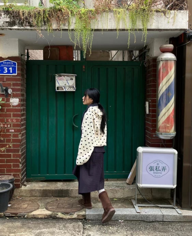 韓 星星連帽外套 2色 size