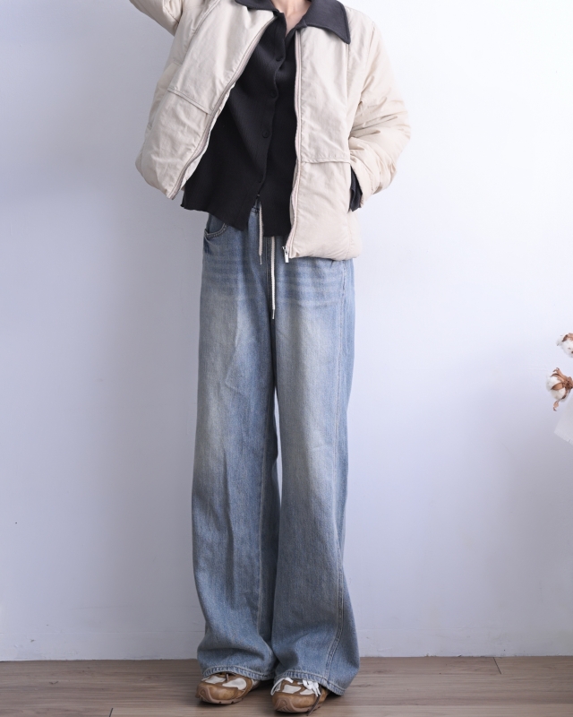 韓 假兩件式短版外套 3色 size