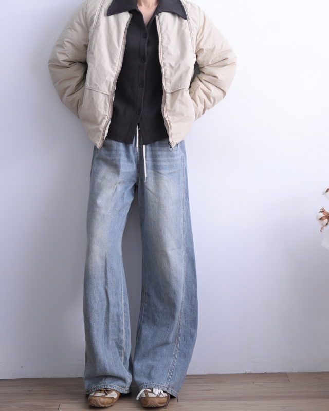 韓 假兩件式短版外套 3色 size