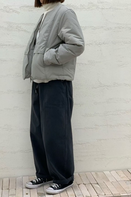 韓 假兩件式短版外套 3色 size