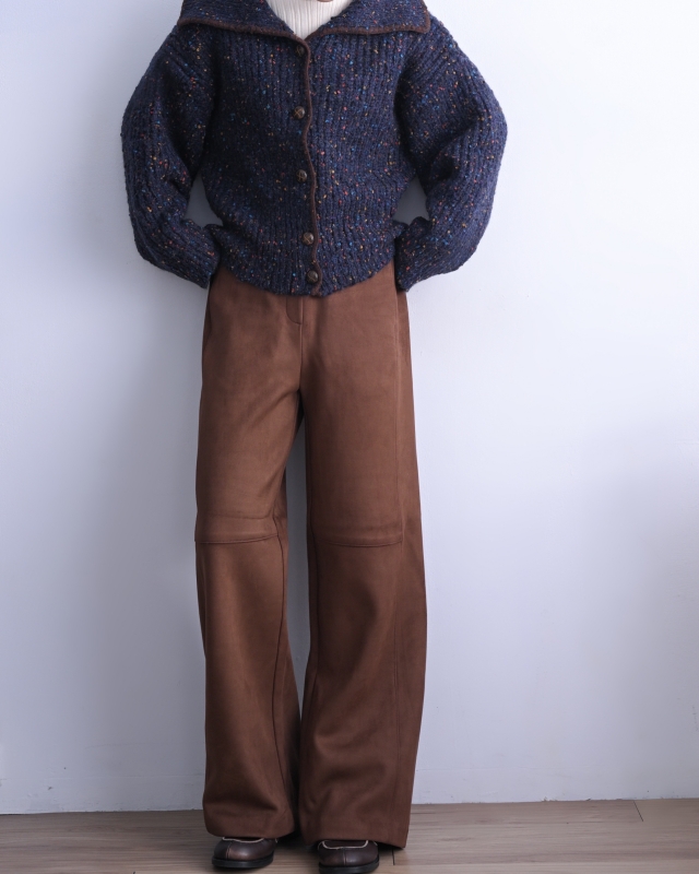 韓 混色有領短版外套 2色 size