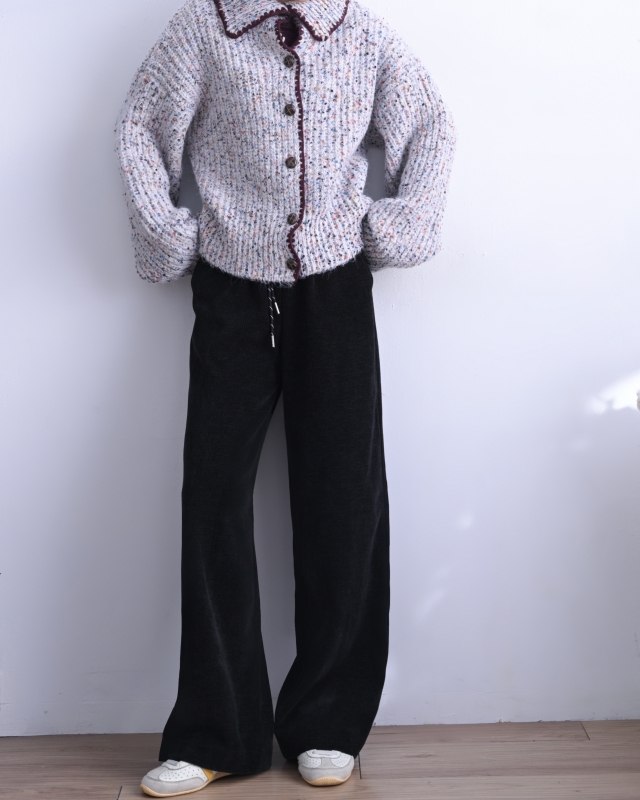 韓 混色有領短版外套 2色 size