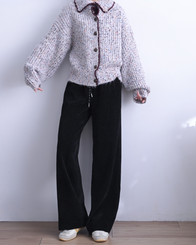 韓 混色有領短版外套 2色 size