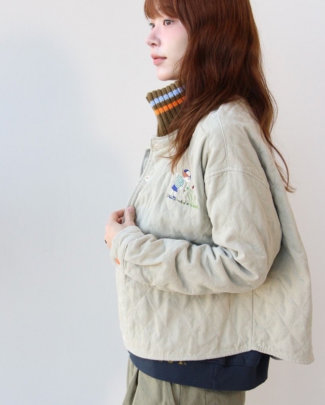 韓 童趣晾衣服壓紋外套 3色