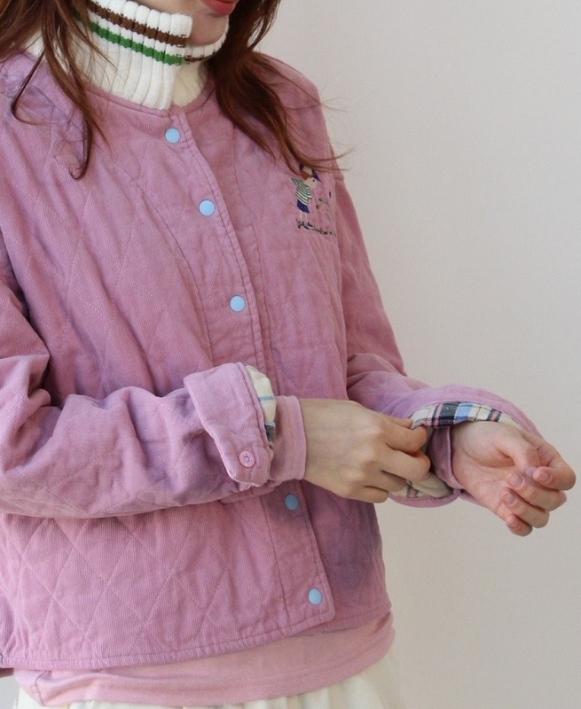 韓 童趣晾衣服壓紋外套 3色