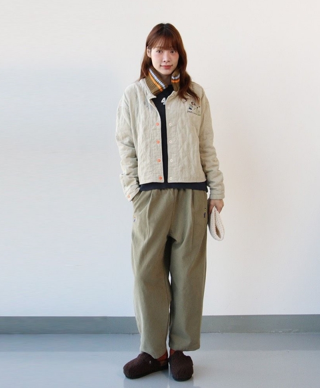 韓 童趣晾衣服壓紋外套 3色