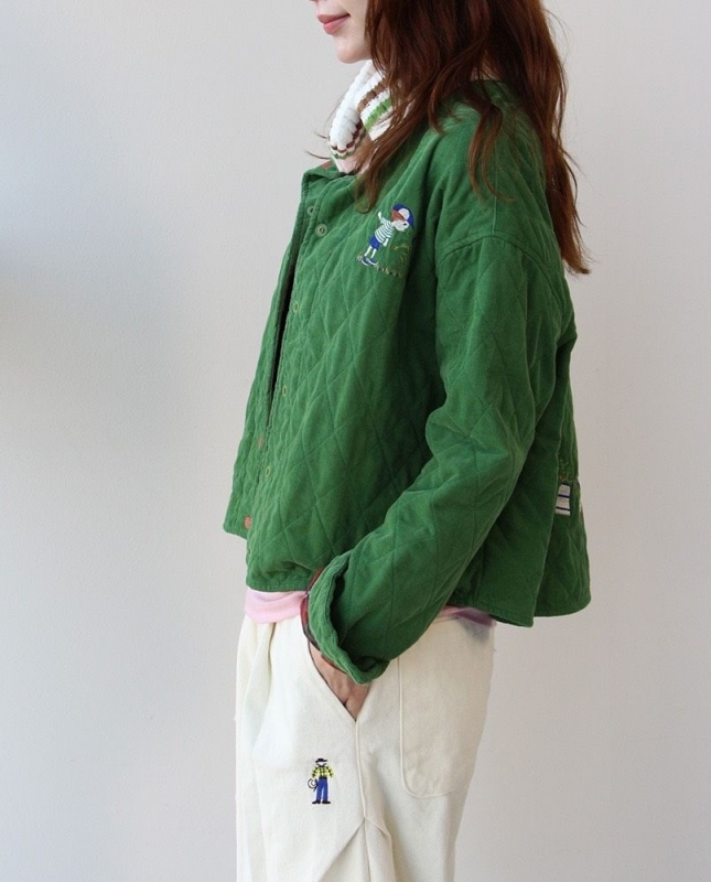 韓 童趣晾衣服壓紋外套 3色