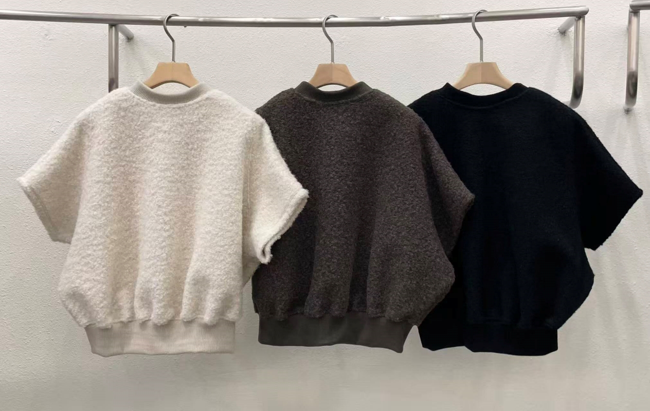 韓 拉鍊小短毛外套 3色 size