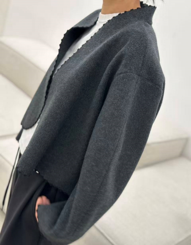 韓 小織花邊外套 2色