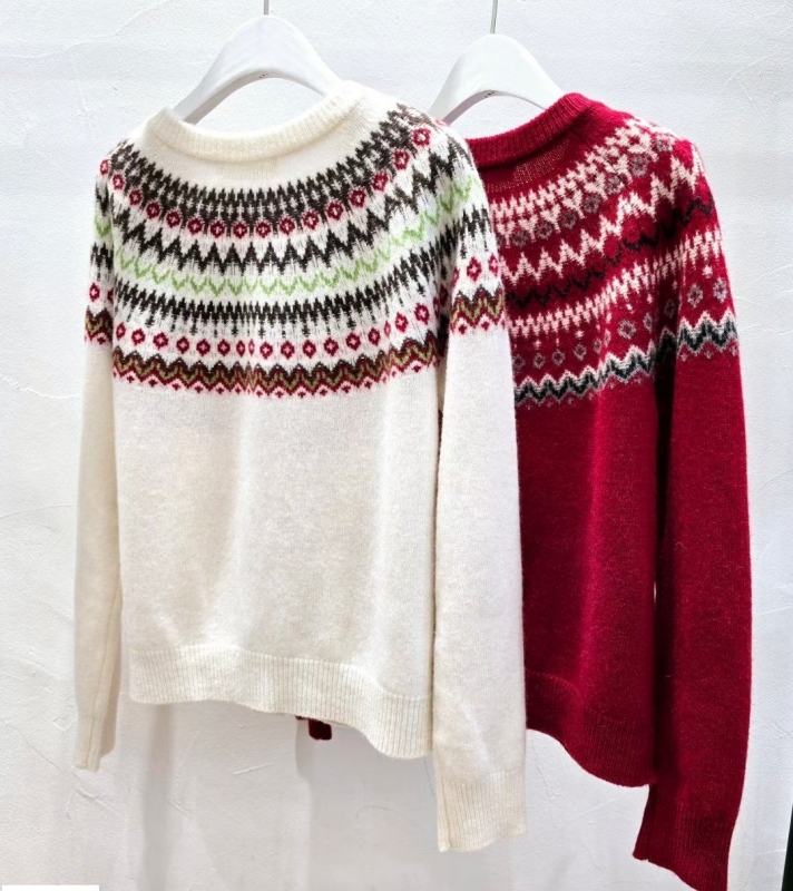 韓 圖騰微毛料短版外套 2色 size