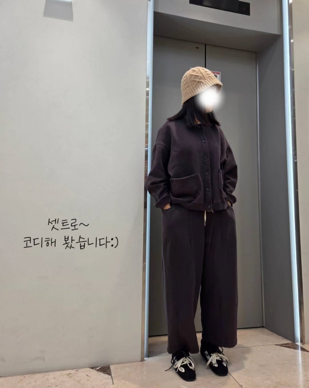 韓 內磨毛圓領素色外套 4色