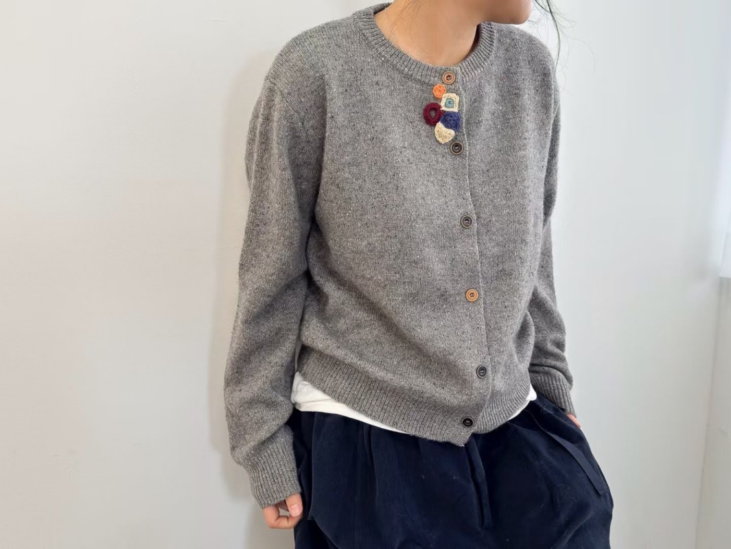 韓 小花短版外套 3色 size