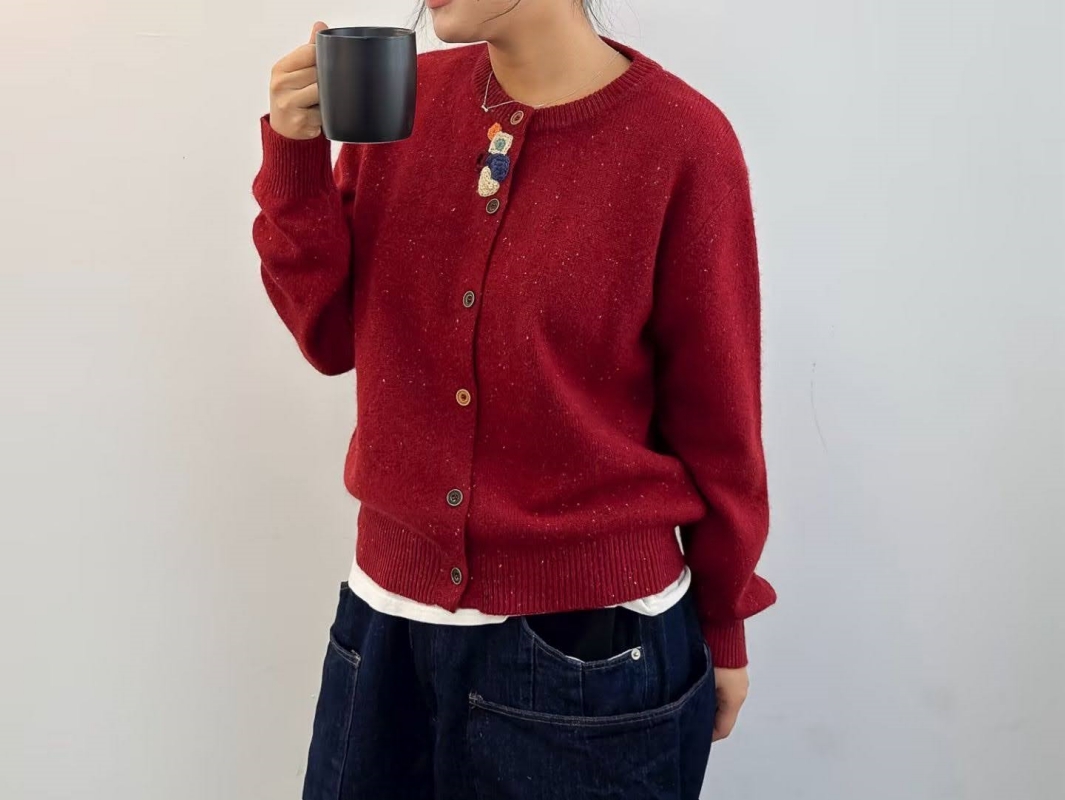 韓 小花短版外套 3色 size