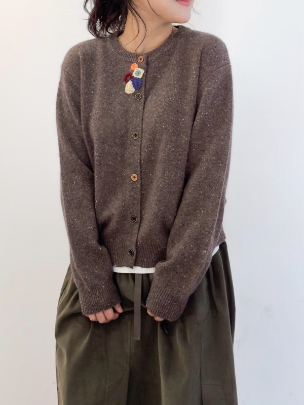 韓 小花短版外套 3色 size