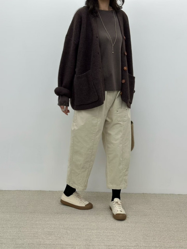 韓 氣質素色圓釦外套 3色