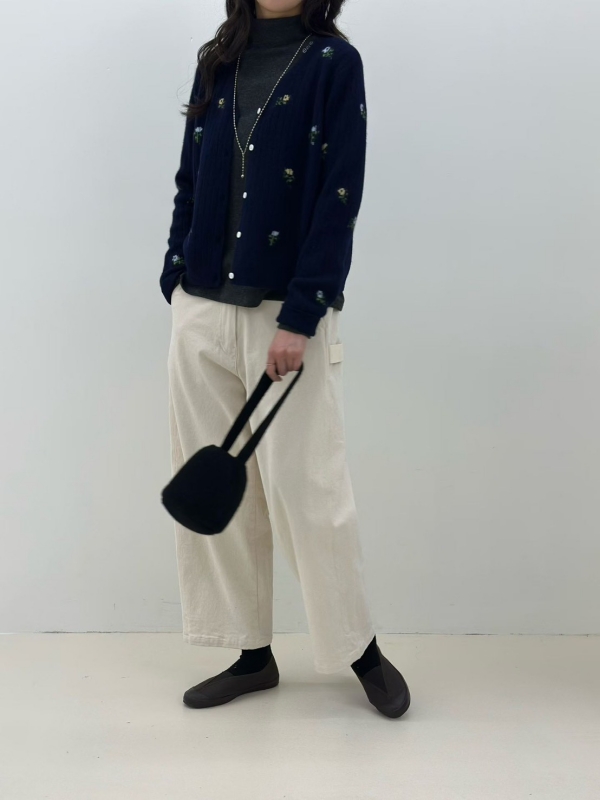 韓 秀氣小花短版外套 3色