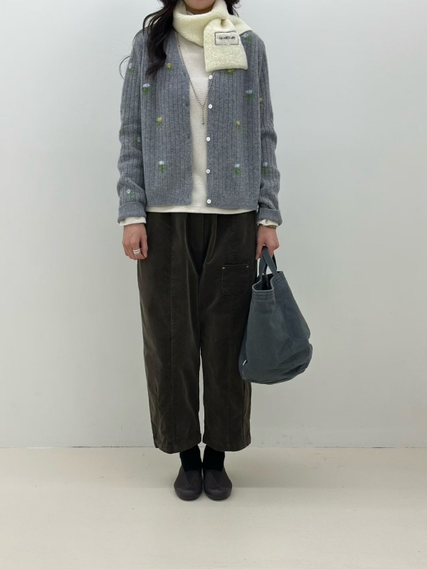 韓 秀氣小花短版外套 3色