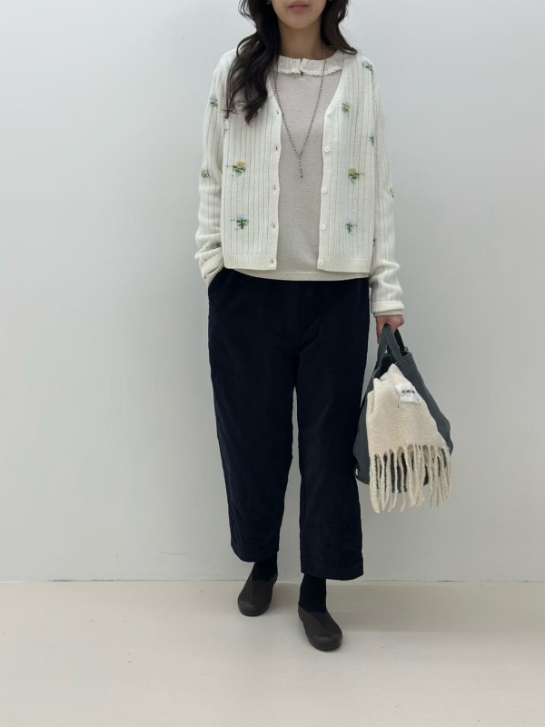 韓 秀氣小花短版外套 3色