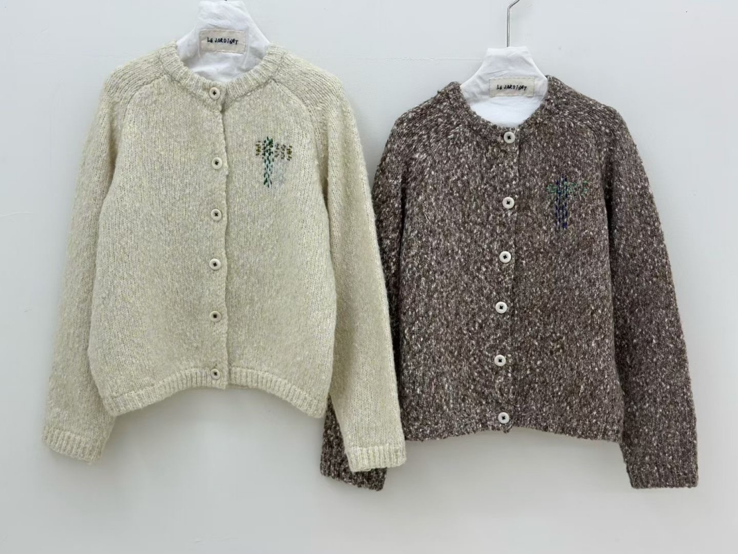 韓 混色縫線毛料外套 2色