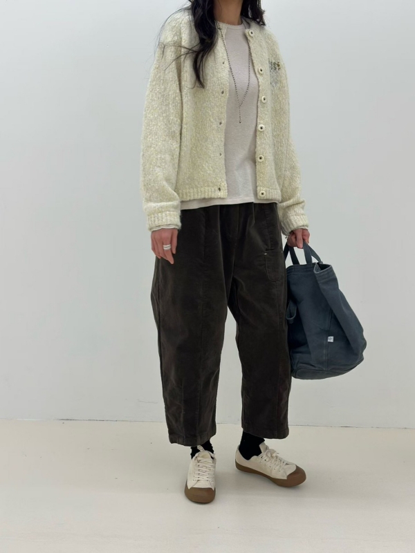 韓 混色縫線毛料外套 2色