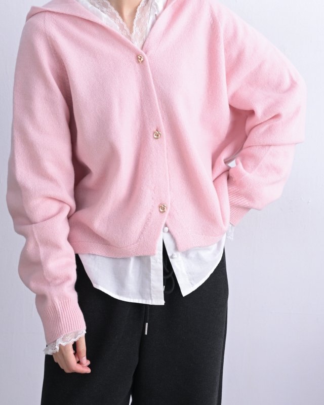 韓 小金釦連帽外套 4色 size