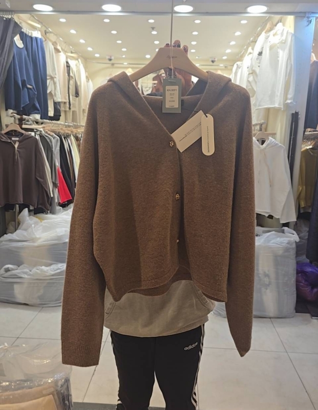 韓 小金釦連帽外套 4色 size