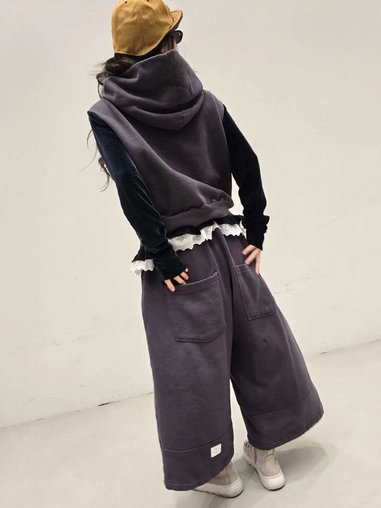 韓 斜拉鏈配色連帽外套 3色