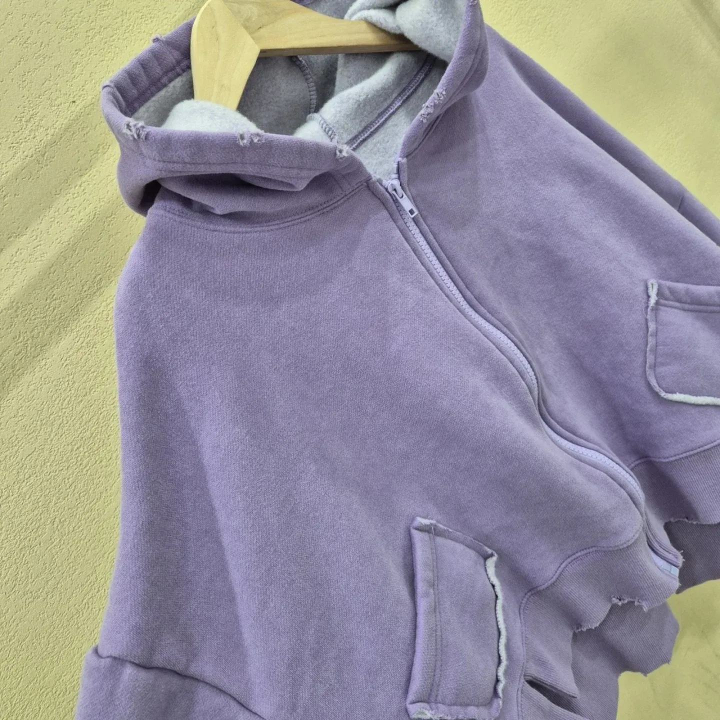 韓 破損風連帽短版外套 7色 size