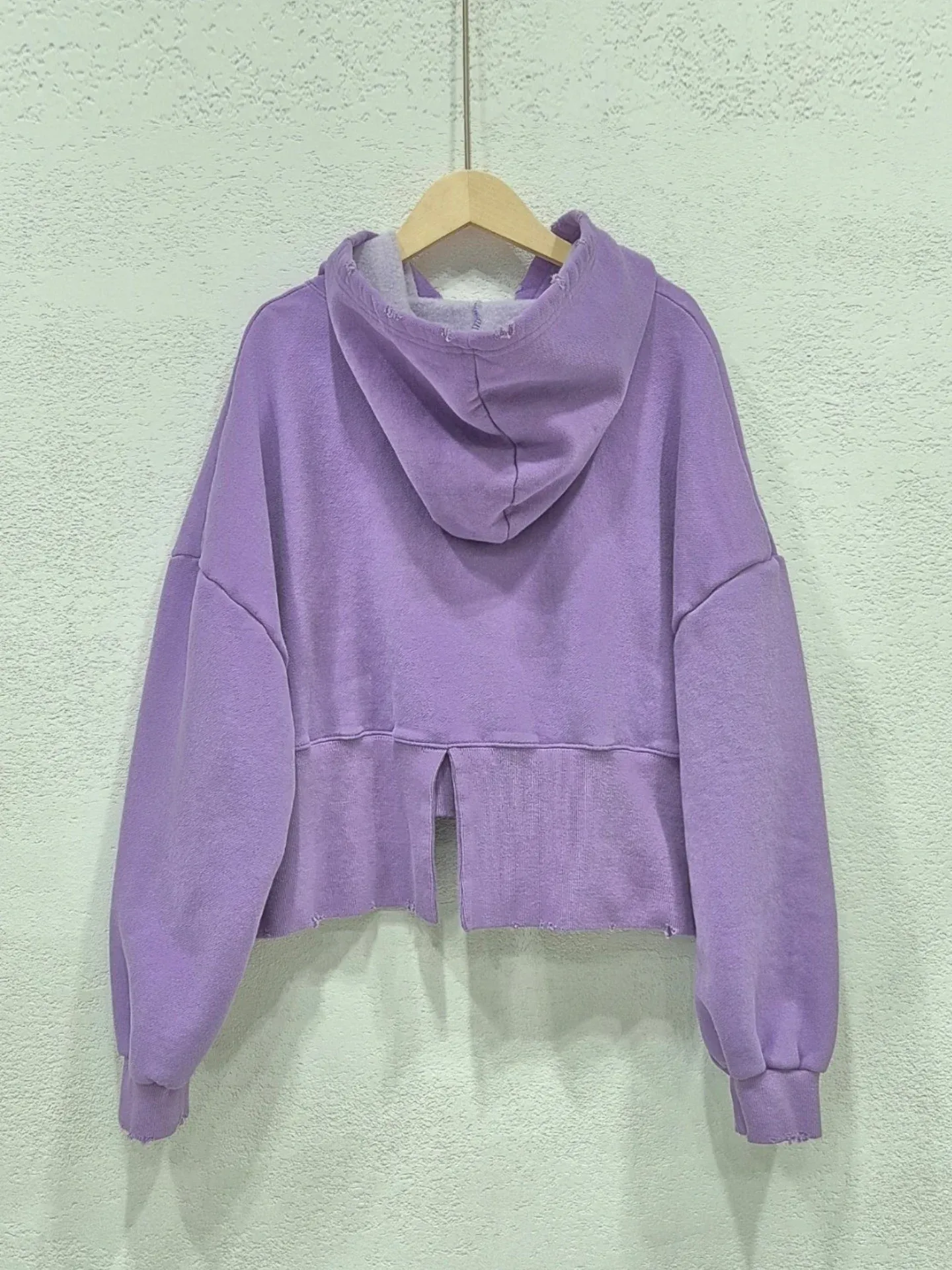 韓 破損風連帽短版外套 7色 size