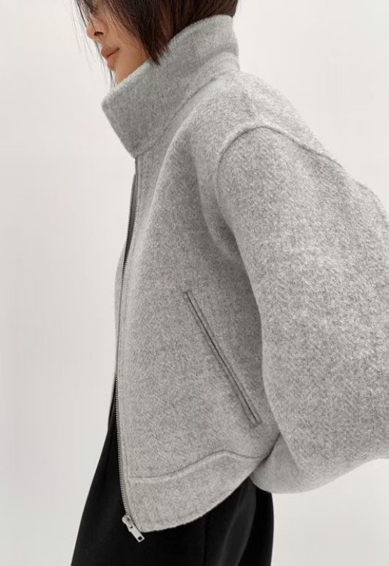 韓 短版拉鍊外套 3色 size