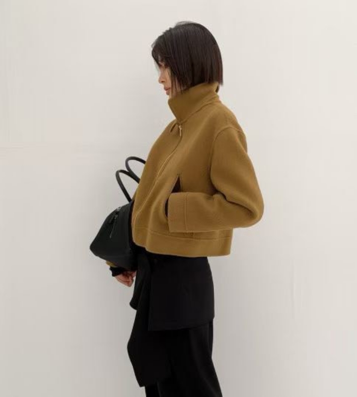 韓 短版拉鍊外套 3色 size