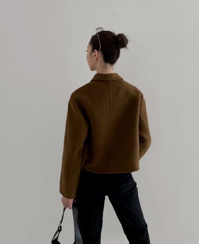 韓 短版拉鍊外套 3色 size