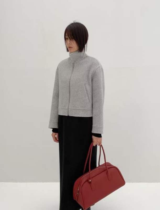 韓 短版拉鍊外套 3色 size