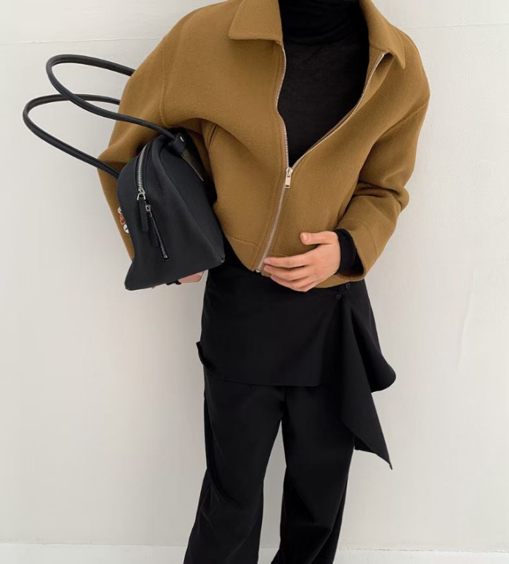 韓 短版拉鍊外套 3色 size