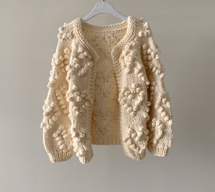 韓 立體球球開襟外套 4色 size