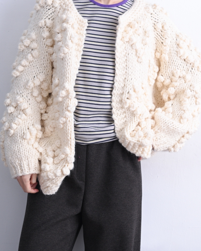 韓 立體球球開襟外套 4色 size