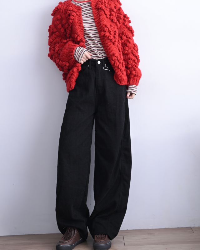 韓 立體球球開襟外套 4色 size