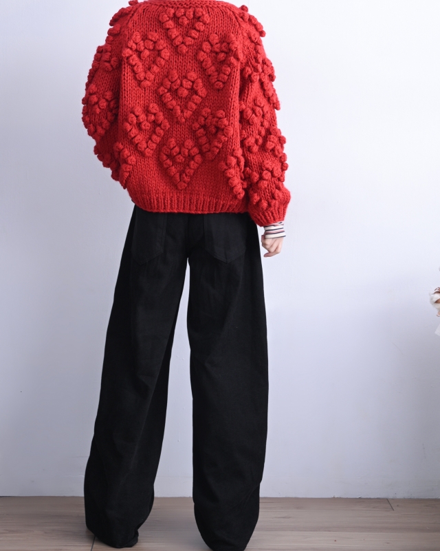 韓 立體球球開襟外套 4色 size