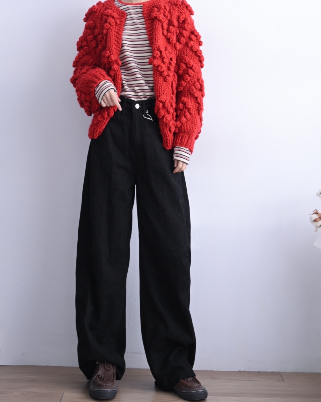 韓 立體球球開襟外套 4色 size