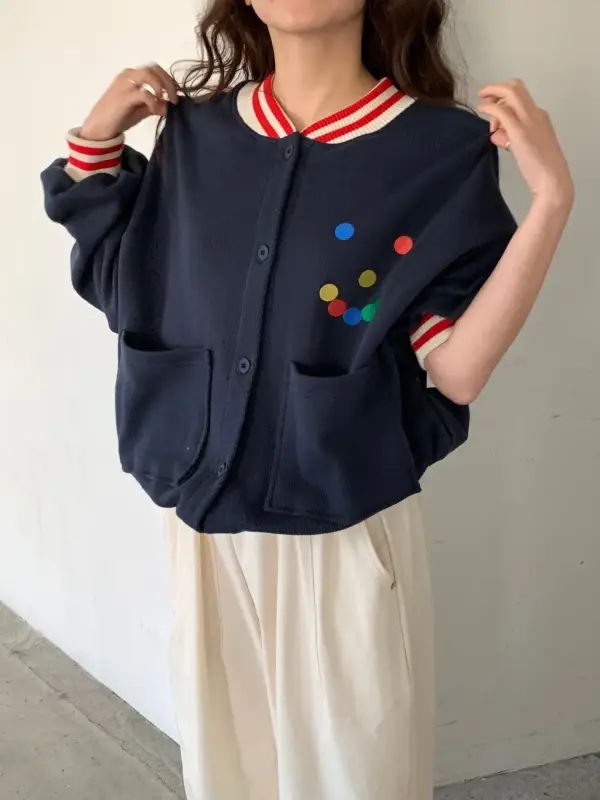 韓 繽紛小點外套 4色 size