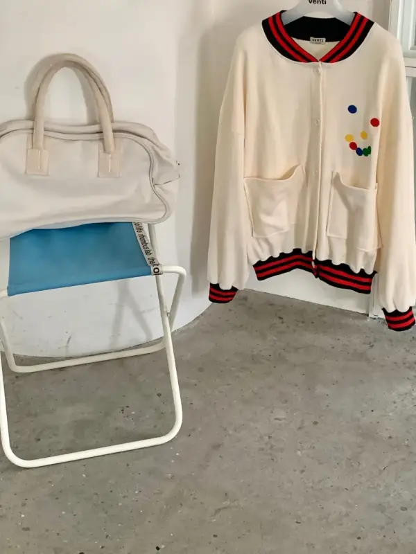 韓 繽紛小點外套 4色 size