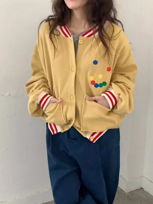 韓 繽紛小點外套 4色 size