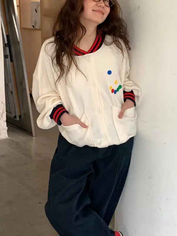 韓 繽紛小點外套 4色 size