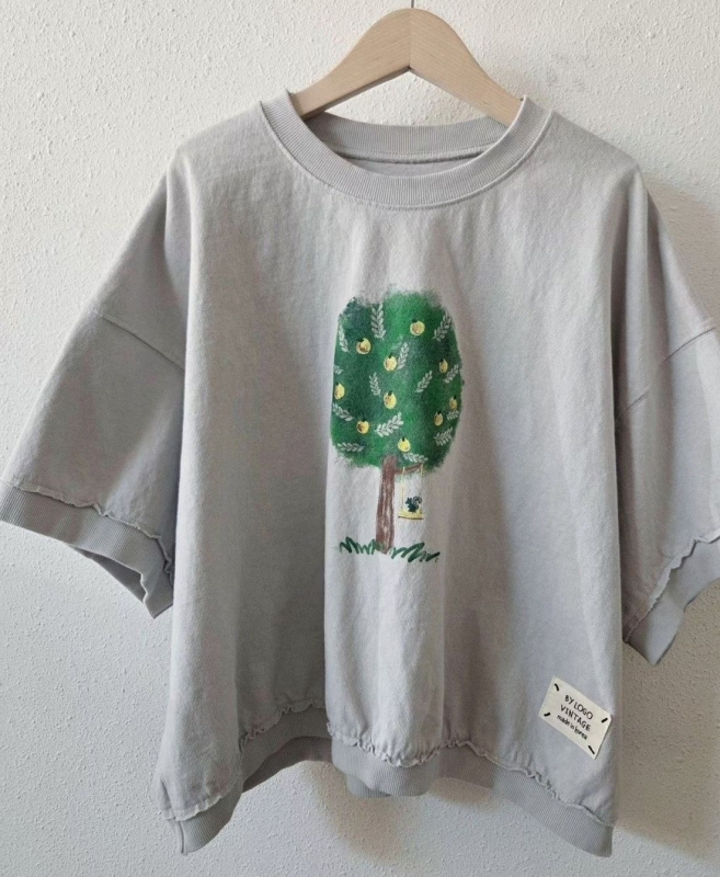 韓 蘋果樹上衣 3色 size